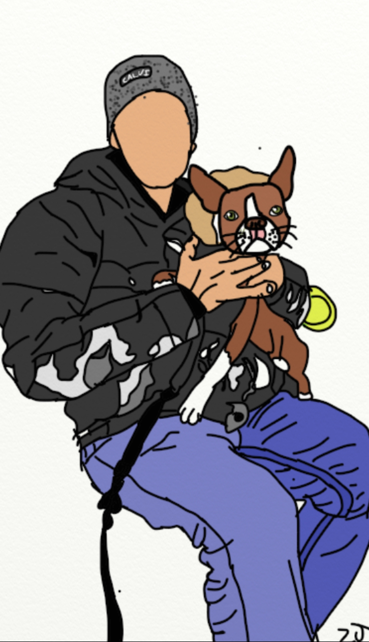 Skier and Odin 