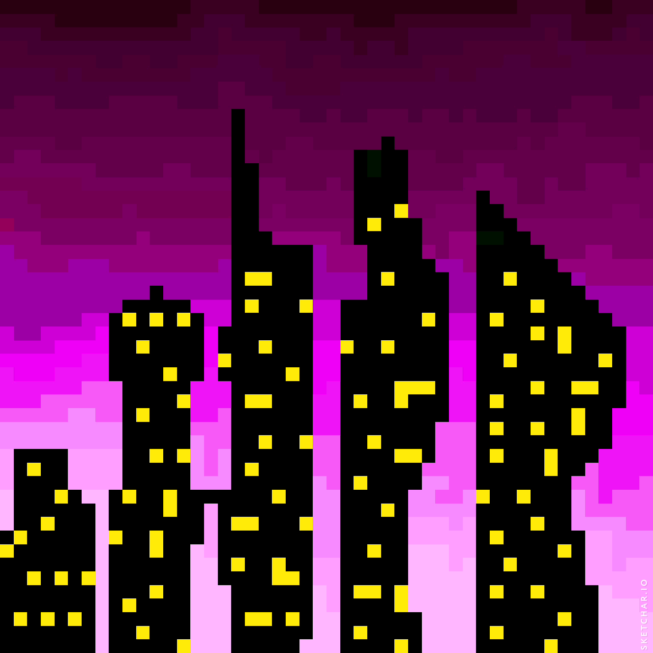violet sky