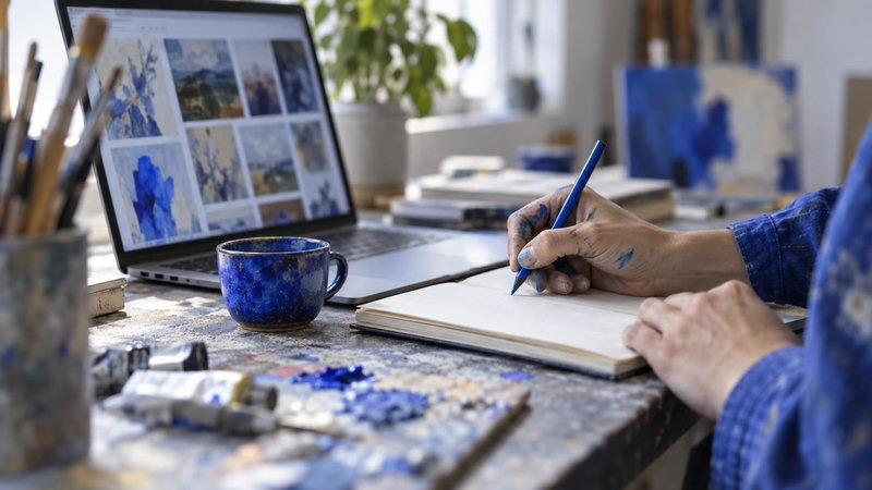 Artist statement examples and how to write yours (by medium, with a 4-sentence formula)