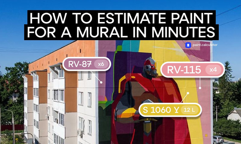 Mural Paint Calculator Tutorial: How Much Paint Do I Need for a Facade?