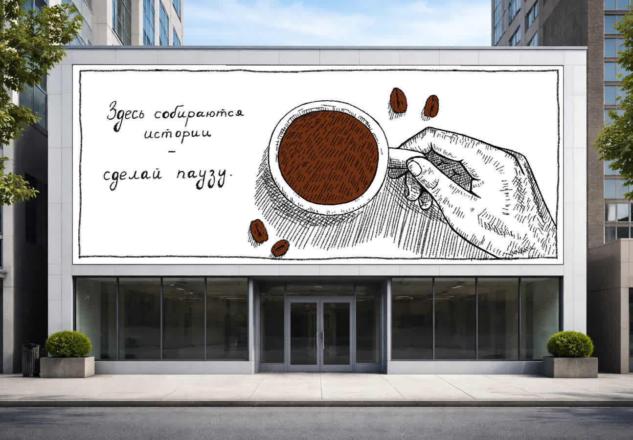 Façade de magasin vide