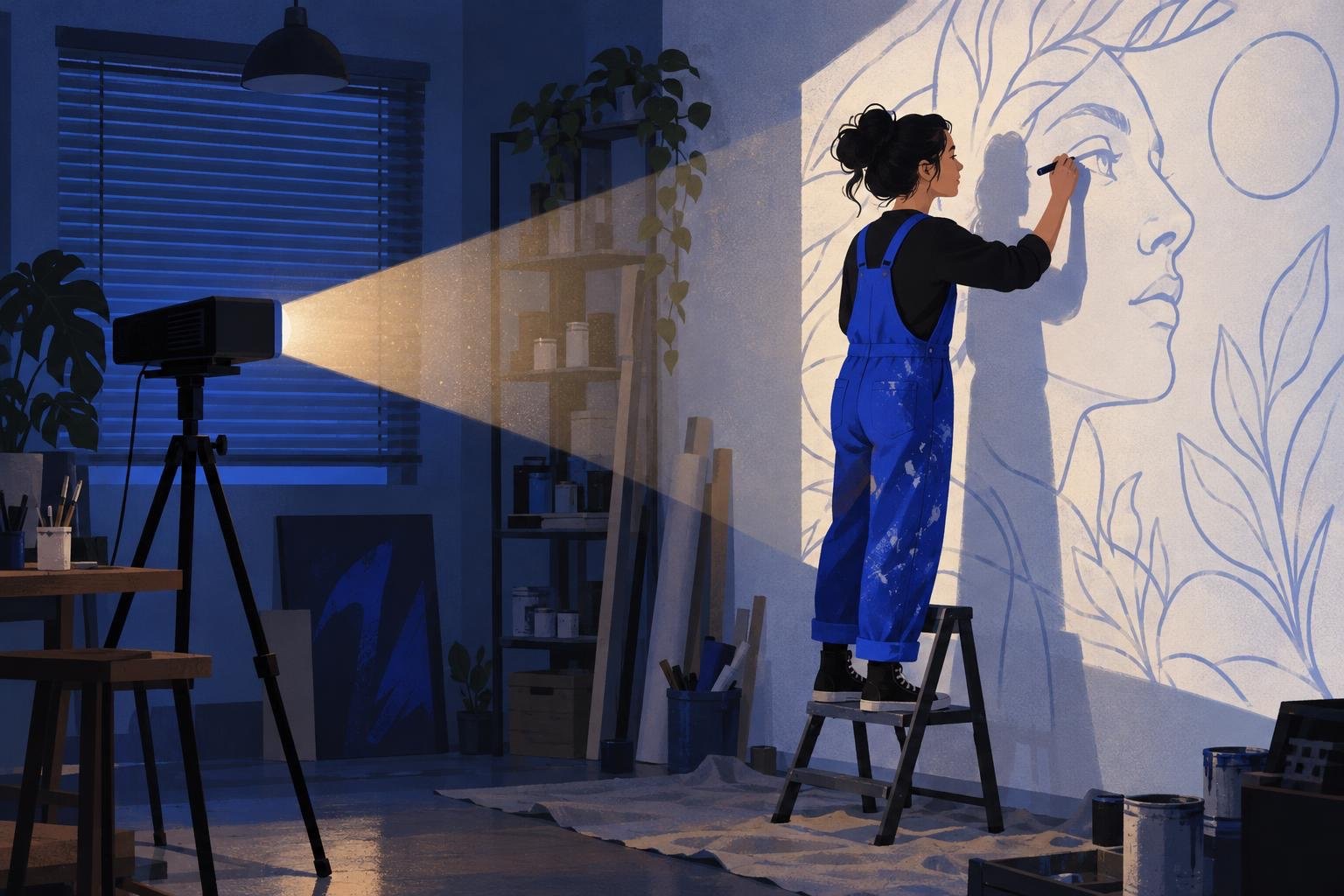 Mural projector guide: which projector you need, when it works, and when a VR headset beats it (2026)
