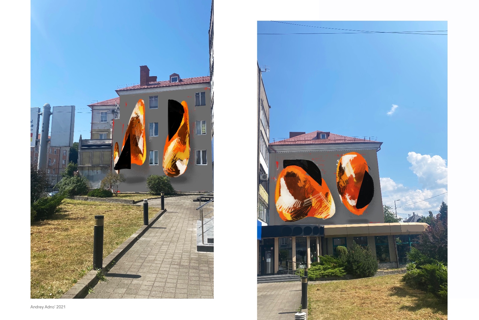 Adno_amber mural_Kaliningrad_on buildings