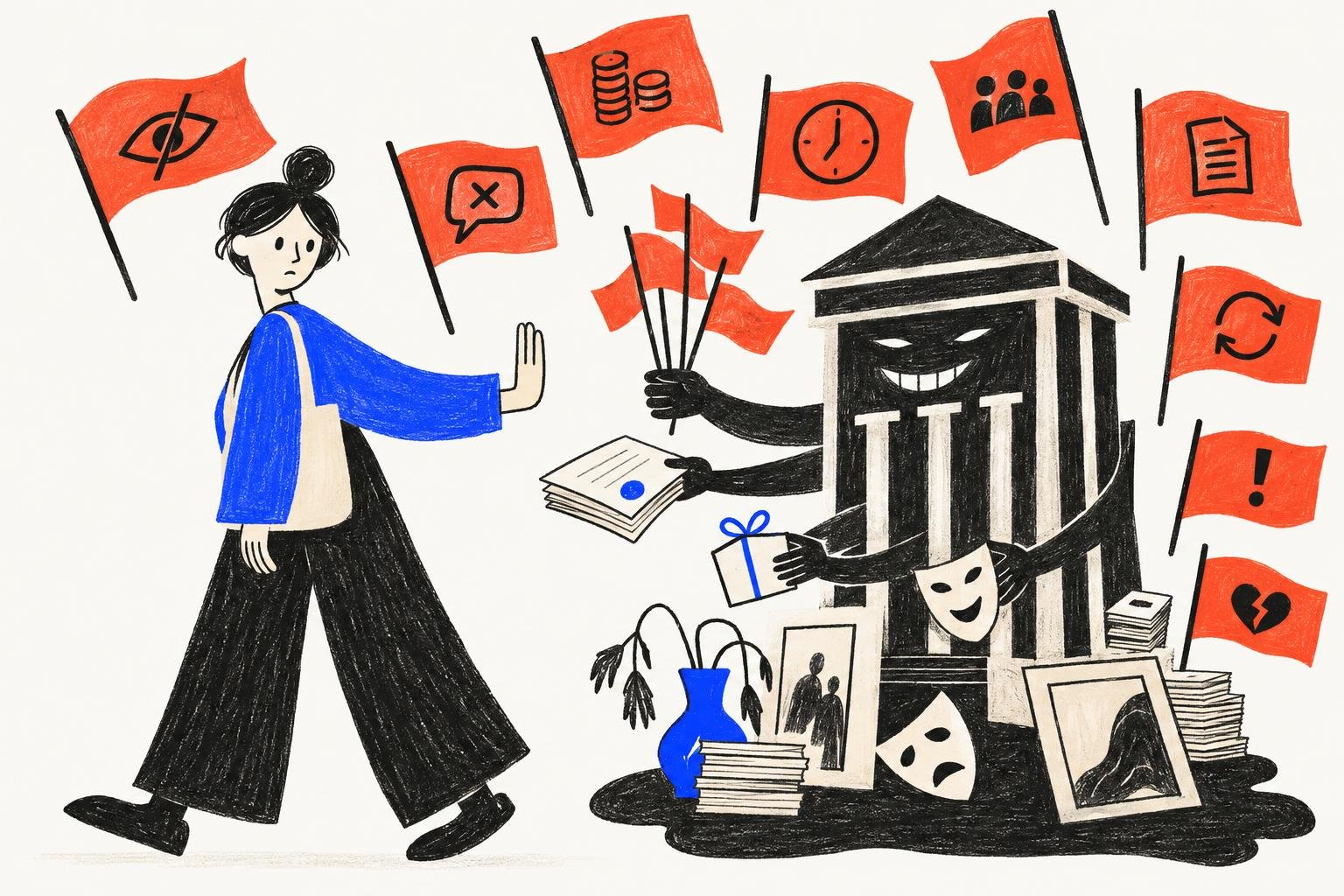 Red flags that mean walk away from avoiding wrong organisation that launched opencall, artist grant etc Нарисуй  в стил…